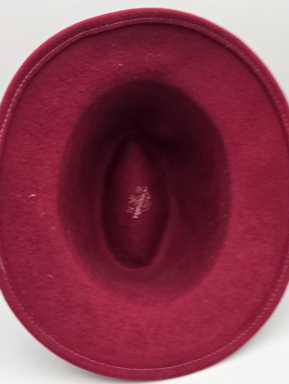 Vintage Women's Lancaster Red 100% Wool Fedora Hat - Picture 6 of 7